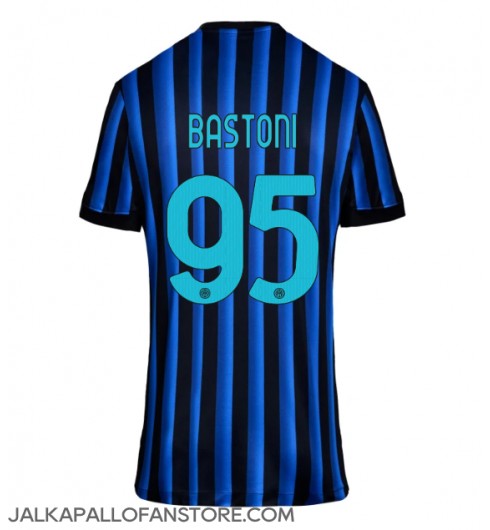 Inter Milan Alessandro Bastoni #95 Kotipaita Naisten 2025-26 Lyhythihainen Inter Milan Alessandro Bastoni #95 Kotipaita Naisten 2025-26 Lyhythihainen